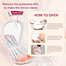 Shells Shape Mirror Box with Beautiful Makeup Brush Set 5 Pcs image