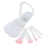 Shells Shape Mirror Box with Beautiful Makeup Brush Set 5 Pcs image