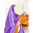 Shilpaholic Purple And Levender Keffiyah Hijab image