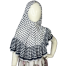Shilpaholic White And Black Kids Keffiyeh Hijab image