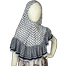 Shilpaholic White And Black Kids Keffiyeh Hijab image