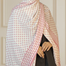 Shilpaholic White And Dusty Pink Keffiyah Hijab image