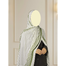 Shilpaholic White And Olive Keffiyah Hijab image