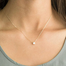 Shiny Zircon Invisible Transparent Thin Line Simple Choker Necklace Women Jewelry Collana Kolye Bijoux Collares Collier Femme image