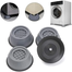 Shock Pad 4 Pcs Noise Cancelling Washing Machine Support, Washer And Dryer Anti-vibration Pads, Slip Anti Vibration And Noise Reducing Rubber Washing Machine Feet Pads image