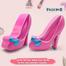 Shoe Shape Make-Up Set Pretend Play Useable Make up Toys For Girls-3 Layer Set (makeupbox_shoe_Y99101C4) image