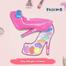 Shoe Shape Make-Up Set Pretend Play Useable Make up Toys For Girls-3 Layer Set (makeupbox_shoe_Y99101C4) image