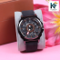 Signature Trendy Analogue Dial With a Black Leather Star Watch for Men image