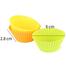 Silicon Mini Muffin Cup Cake Mold (8 Pcs/Set) image