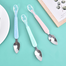 Silicone Baby Soft Head Spoon Children To Eat Spoon Supplementary Food Bowl Spoon -1pcs image