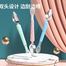Silicone Baby Soft Head Spoon Children To Eat Spoon Supplementary Food Bowl Spoon -1pcs image