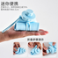Silicone Foldable Water Bottle For Traveling And Outdoor Sports, Summer Essentials - Blue image