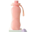 Silicone Foldable Water Bottle For Traveling And Outdoor Sports, Summer Essentials - light pink image