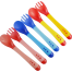 Silicone Plus P.P Baby Soft Head Frok Spoon Spoon Children To Eat Spoon Supplementary Food Bowl Spoon - 1 pair image