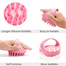 Silicone Shampoo Scalp Hair Massager Shower Brush Comb Care Tool -1 Pcs image