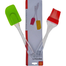 Silicone Spatula and Brush Set - Heat-Resistant Non-Stick Tools for Baking, Cooking and Grilling Silicone Oil Brush (Multicolor) image