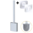 Silicone Toilet Brush And Holder Set With Wall-Mount Design image