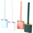Silicone Toilet Brush And Holder Set With Wall-Mount Design image