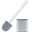 Silicone Toilet Brush And Holder Set With Wall-Mount Design image