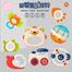 Silicone head Pineapple Baby Hand Teether With Jhunjhuni CN -1pcs image