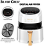 Silver Crest Extra large Capacity Digital Touch Panel Air Fryer - 8 Ltr image