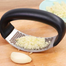 Silver Manual Stainless Steel Garlic Press Crusher Kitchen Chopper image