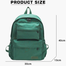 Simple Oxford Large Capacity Comter Backpack - Green image