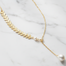 Simple Strip Pearls Pendant Necklace For Women image