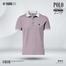 Single Jersey Knitted Cotton Polo - Lavendarash image