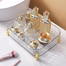 Skincare Organizer, Modern Multipurpose Impact Plastic Cosmetic Organization Tray for Skincare Brushes (Transparent) image