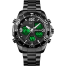 Skmei Black Stainless Steel Dual Time Sport Watch For Men - Black image