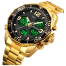 Skmei Golden Stainless Steel Dual Time Sport Watch For Men - Golden image