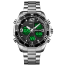 Skmei Stainless Steel Dual Time Sport Watch For Men - Silver image