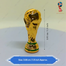 Small Golden Football World Cup Trophy Desktop Car Table Gift image