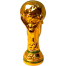 Small Golden Football World Cup Trophy Desktop Car Table Gift image