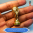 Small Golden Football World Cup Trophy Desktop Car Table Gift image