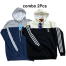 Smug Premium Full Sleeve Fleece Hoodie Combo Navy And Cream Color Combo 2 Pcs image