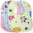 Soft Cotton Bibs Bip Bib for Baby Multicolor 3 Pcs image
