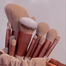 Soft Fluffy Makeup Tools Brushes Set With Bag 13 Pcs image
