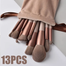 Soft Fluffy Makeup Tools Brushes Set With Bag 13 Pcs image