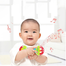 Soft Glue Dumbbell Baby Hand Teether With Jhunjhuni CN -1pcs image