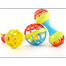 Soft Glue Dumbbell Baby Hand Teether With Jhunjhuni CN -1pcs image