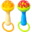 Soft Glue Dumbbell Baby Hand Teether with Jhunjhuni CN - 1 pcs image