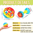 Soft Glue Dumbbell and Ball Baby Set Hand Teether With jhunjhuni - 3 pcs image