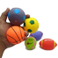 Soft PVC Food Grade Rubber Baby Toys Ball With Whistle. Gift Balls For Toddlers (foam_ball_6pc_m2) Model-2 image