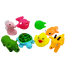 Soft Rubber Sound Baby Wash Bath Play Animal Toys - Set of 8 Pcs - Fun Bath Time Entertainment Easy To Use And Maintain (soft_toys2_875103_rfl) Multicolor - 262 Gm image