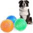 Soft Spike Flashing Light Up Squeaky Bounce Balls For Pets Dog Cat image