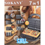 Sokany 7 IN 1 Multifunctional SANDWICH MAKER (Sandwich,Toast,Waffle,Omelet,Muffin Cake,Donut Bubble,grill And Baking) image