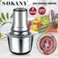Sokany Chopper With Steel Body 800 Watt Mixer Grinder image