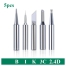 Soldering Iron TIP KD 900M I B K 2.4D 3C Type 5Pcs Pure Copper Soldering Iron Head Set Inside Hot Bare Copper using Koocu V900 V501 V900C XCY 908 and Same Type Iron Preview 1